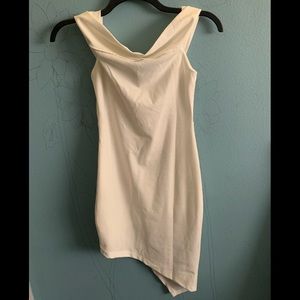 White form fitting dress